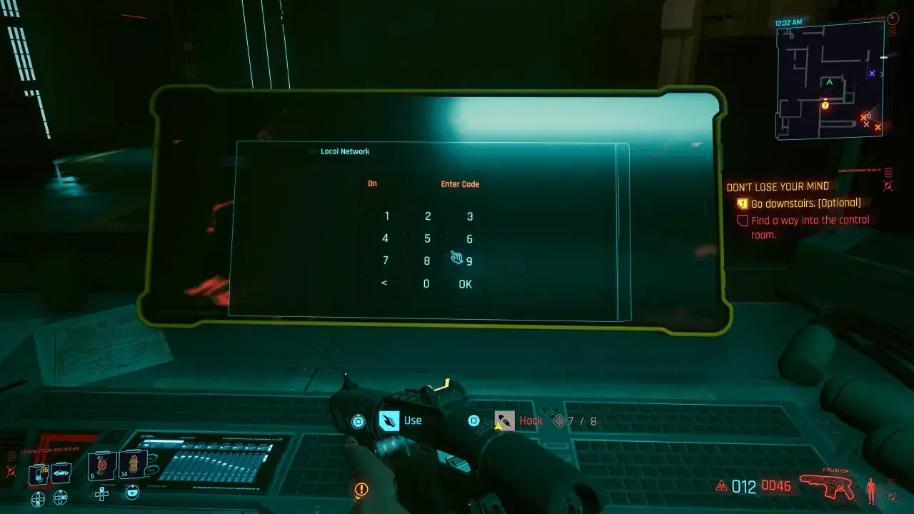 Cyberpunk 2077: Delamain reanimacja. Wpisz kod na panelu, by kontynuować misję.