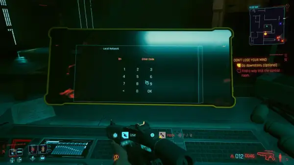 Cyberpunk 2077: Delamain reanimacja. Wpisz kod na panelu, by kontynuować misję.