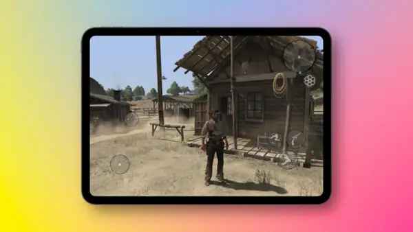 Na tablecie widać grę w klimacie Dzikiego Zachodu. Czy Red Dead Redemption 2 jest po polsku? Ta gra wygląda jakby mogła być.